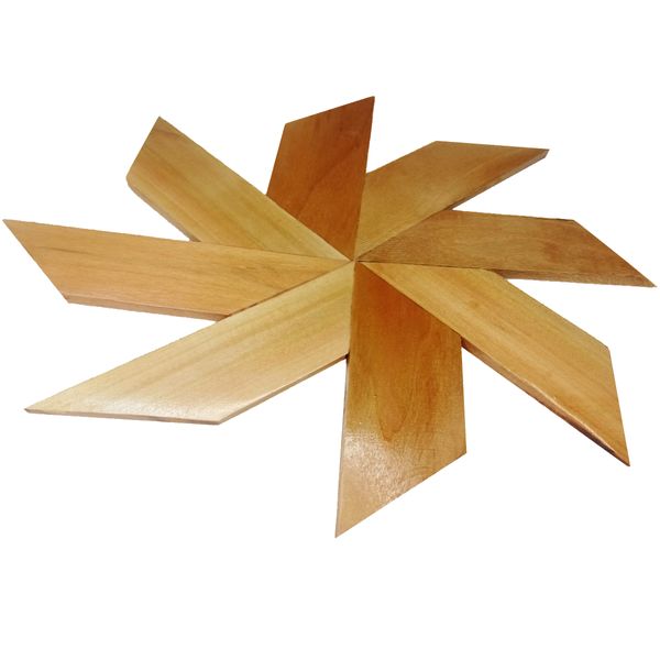 زیرگلدانی مدل ستاره چوبی