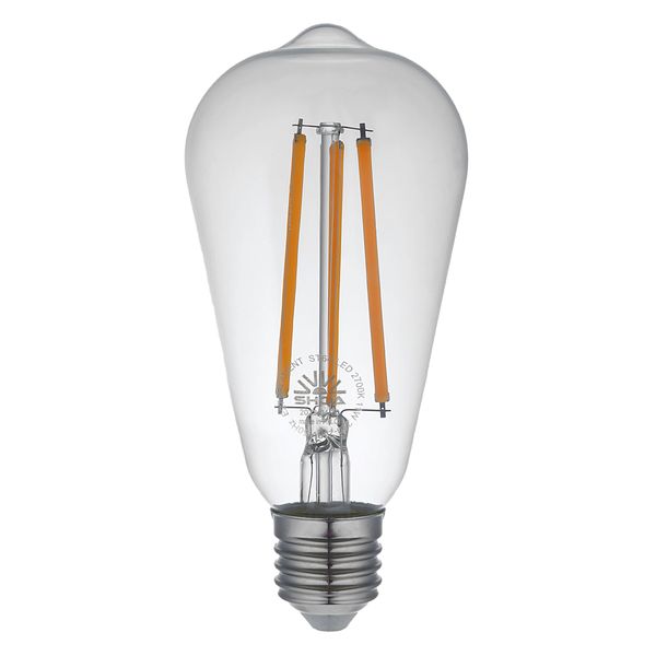  لامپ ادیسونی 11 وات شعاع مدل شفاف کد ST64 پایه E27