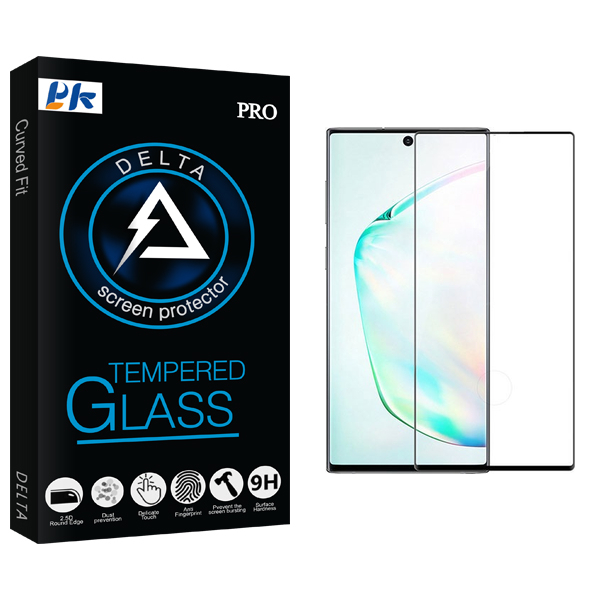 محافظ صفحه نمایش شیشه ای پی کی مدل Delta FLGL مناسب برای گوشی موبایل سامسونگ Galaxy Note 10 Plus
