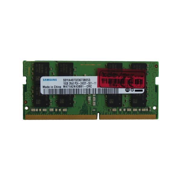 رم لپ تاپ DDR4 تک کاناله 2400 مگاهرتز CL17 سامسونگ مدل PC4-19200 ظرفیت 16 گیگابایت