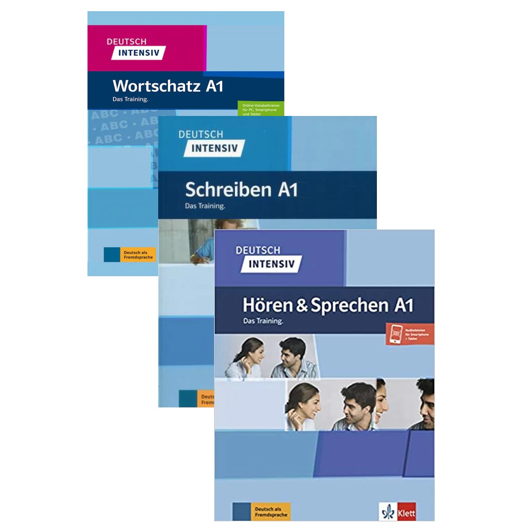 کتاب Deutsch Uben: Horen &amp;amp; Schreiben; Wortschatz A1 اثر Sieber انتشارات Klett سه جلدی