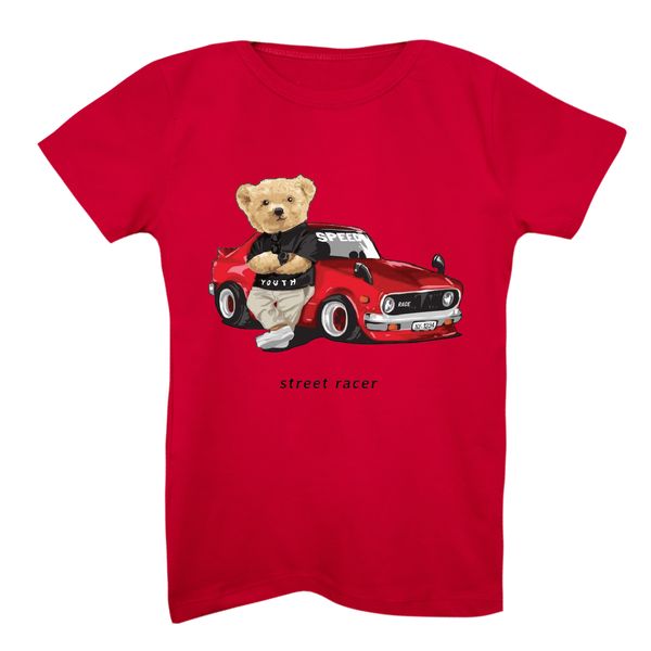 تی شرت آستین کوتاه پسرانه مدل خرس