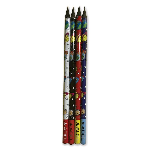 مداد مشکی آدل کد 02 بسته 4 عددی