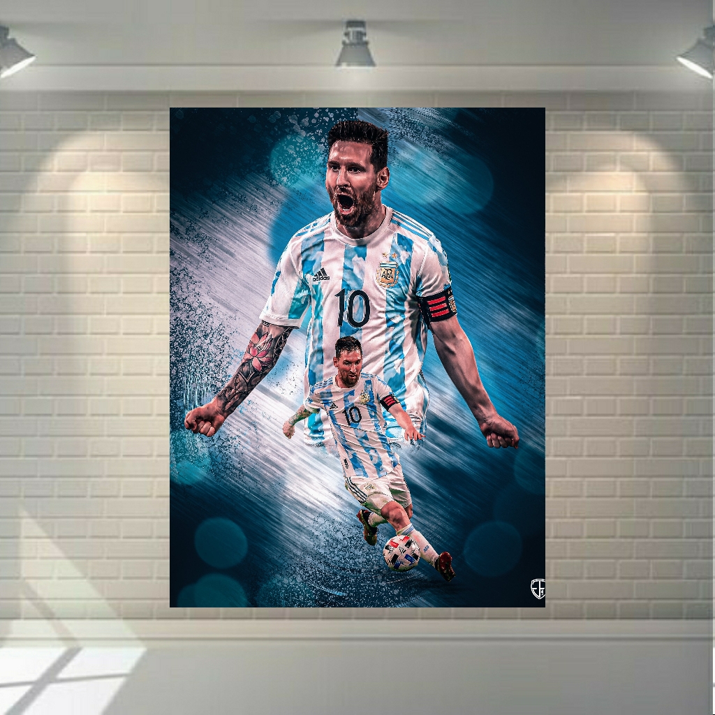 پوستر دیواری طرح ستاره فوتبال جهان لیونل مسی کد  FP271