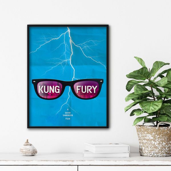 تابلو آتریسا طرح پوستر فیلم Kung_Fury مدل ATm601