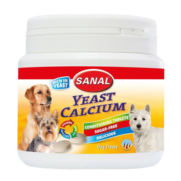 مکمل سگ سانال مدل کلسیم Calcium وزن 150 گرم
