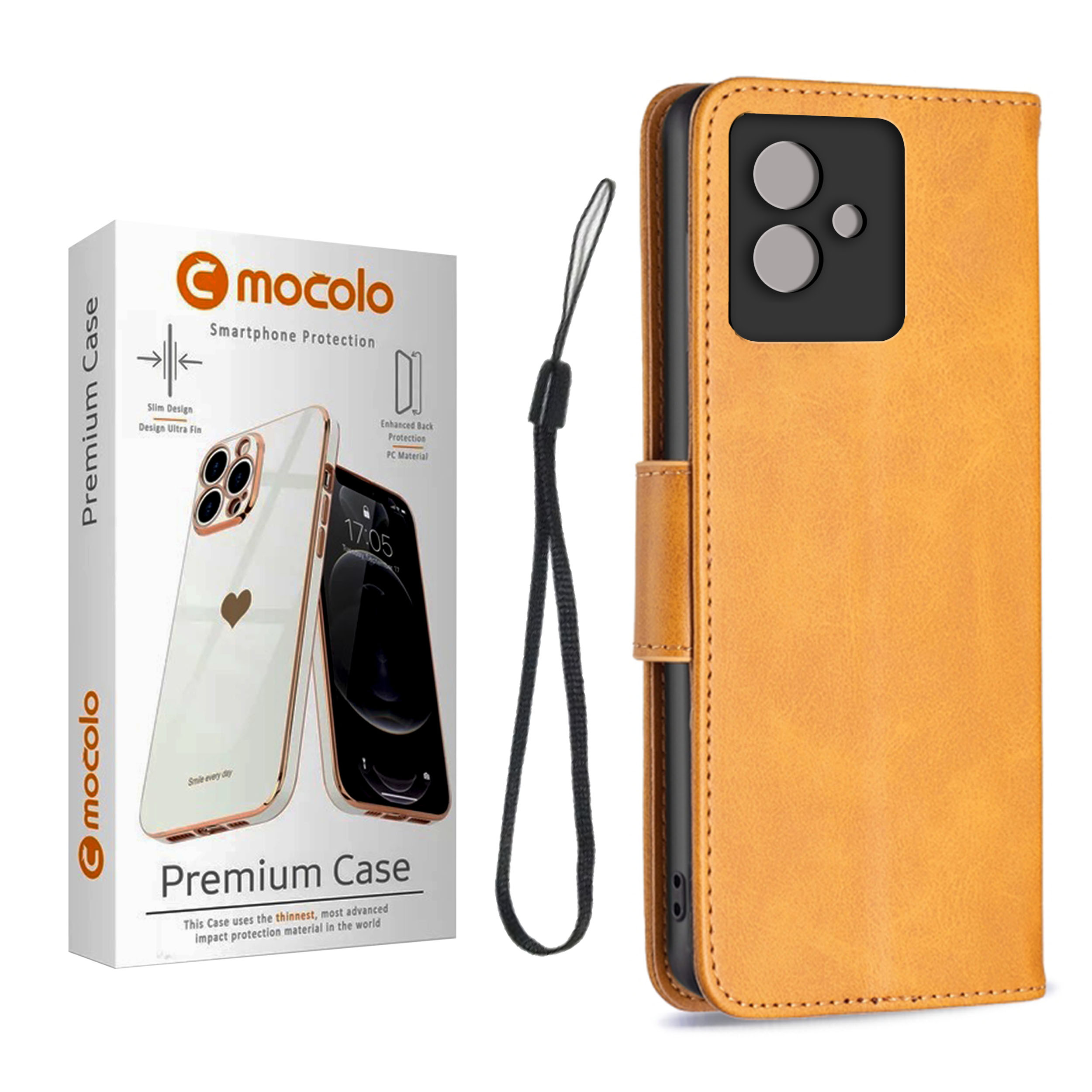 کیف کلاسوری موکولو مدل Flipcover Camp Strap مناسب برای گوشی موبایل شیائومی Poco X5 به همراه بند