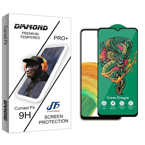 محافظ صفحه نمایش جی اف مدل Diamond Green_Dragon مناسب برای گوشی موبایل سامسونگ Galaxy A33