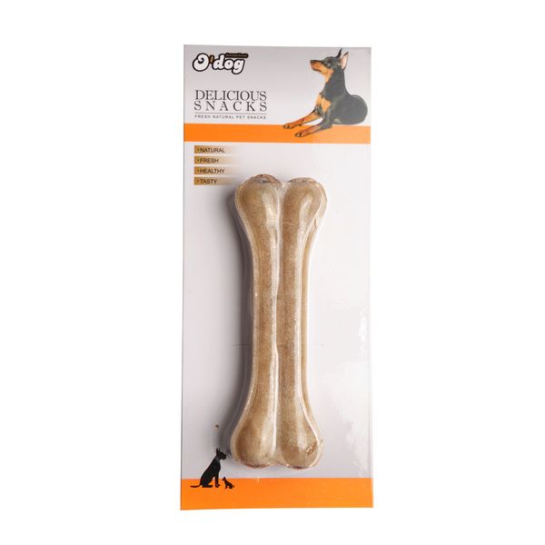 غذای تشویقی سگ اُداگ مدل Natural Pressed Rawhide Bone 17cm وزن 100 گرم