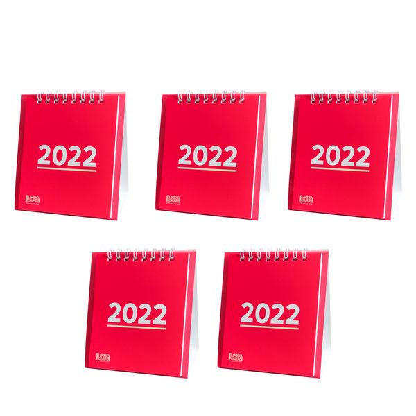 تقویم رومیزی میلادی سال 2022 انتشارات ایلیا مهر مدل C22 بسته 5 عددی
