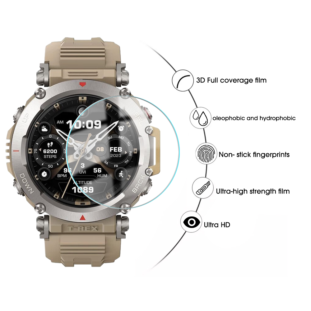 محافظ صفحه نمایش بادیگارد مدل GW مناسب برای ساعت هوشمند امیزفیت T-Rex Ultra بسته 3 عددی