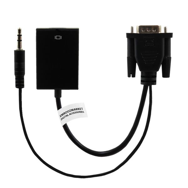 مبدل VGA به HDMI امروزمارکت مدل EM20G03 به همراه کابل صدا