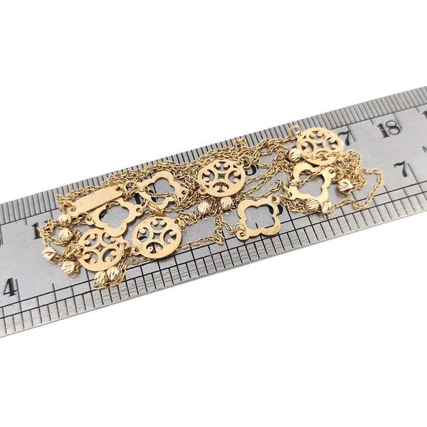 گردنبند طلا 18 عیار زنانه طلا و جواهرسازی افرا مدل رولباسی کد 386