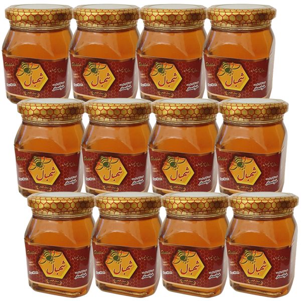 عسل طبیعی چهل گیاه شهبال - 380 گرم بسته 12 عددی