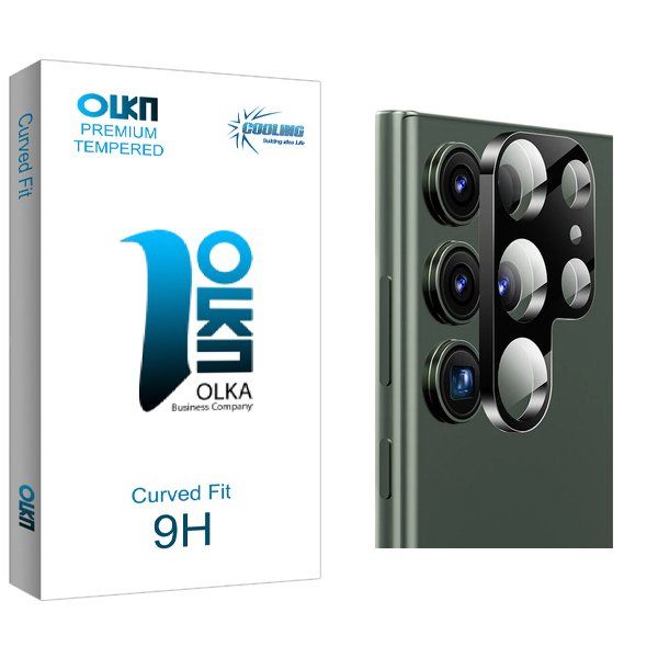 محافظ لنز گوشی کولینگ مدل Olka 3D مناسب برای گوشی موبایل سامسونگ Galaxy S23 Ultra