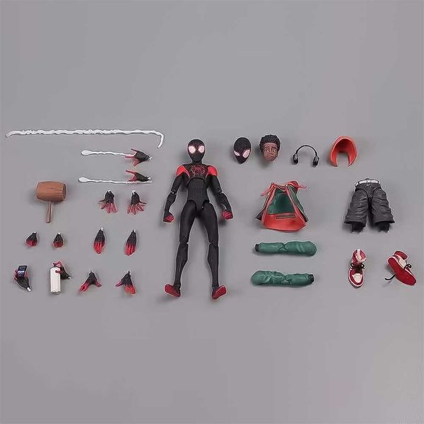 اکشن فیگور مدل اسپایدرمن مایلز مورالز Spiderman Marvel Miles Morales SV-ACT