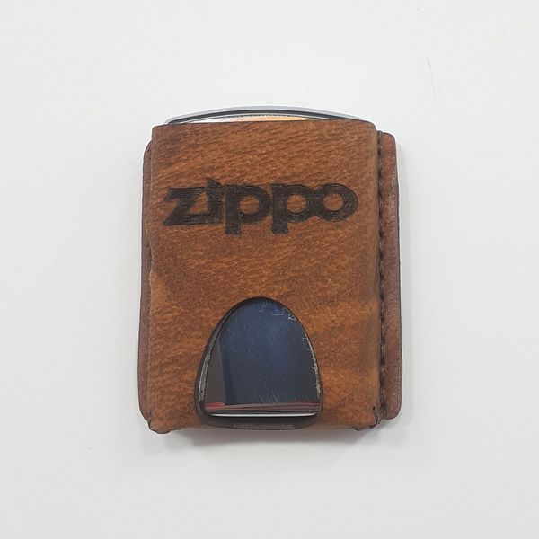 کیف فندک چرمی زیپو کد 15