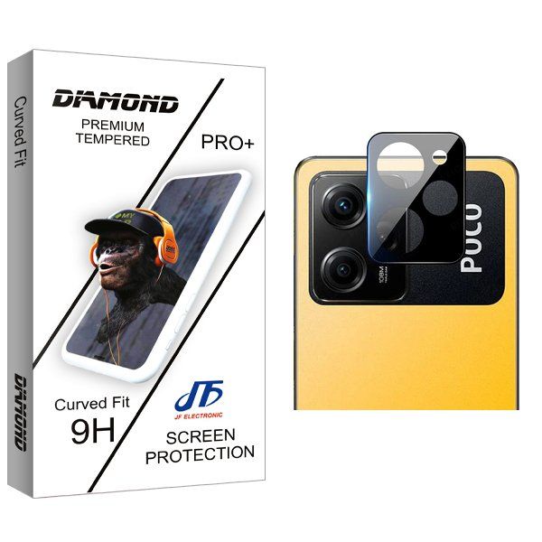 محافظ لنز گوشی جی اف مدل Diamond 3D مناسب برای گوشی موبایل شیائومی Poco X5 Pro