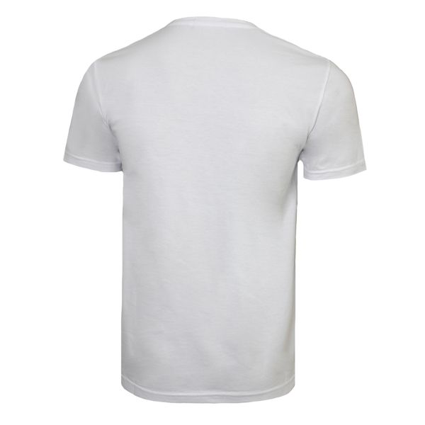 تی شرت آستین کوتاه مردانه مدل یقه گرد رنگ سفید