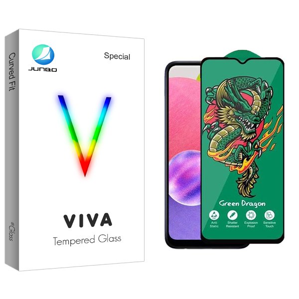 محافظ صفحه نمایش جانبو مدل Viva Green_Dragon مناسب برای گوشی موبایل سامسونگ Galaxy A03