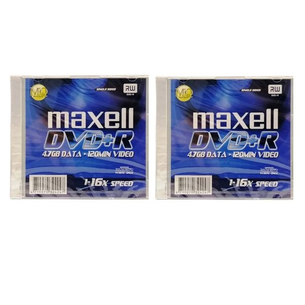 دی وی دی خام مکسل مدل DVD+R بسته 2 عددی 