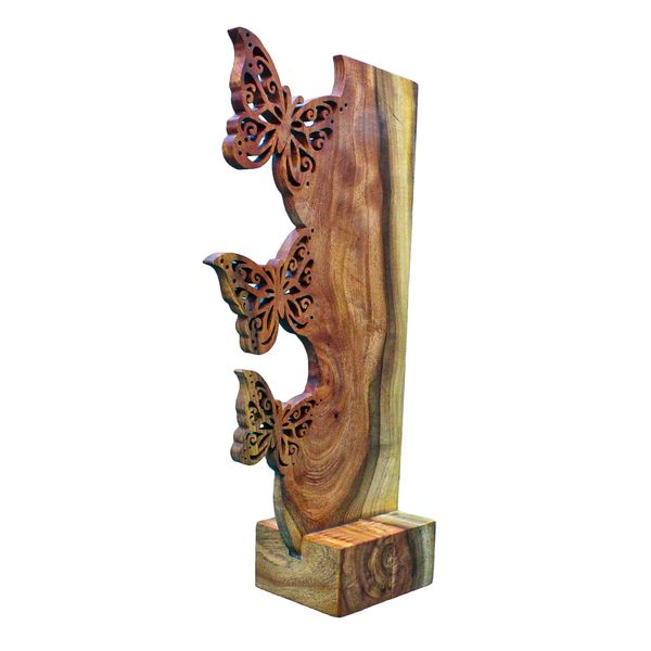 مجسمه چوبی مدل پروانه ابریشمی