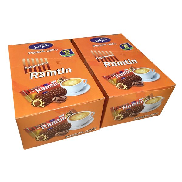 شکلات رامتین کاپوچینو شونیز - 19 گرم بسته 48 عددی