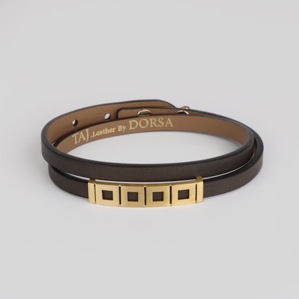دستبند طلا 18 عیار مردانه تاج مدل G131