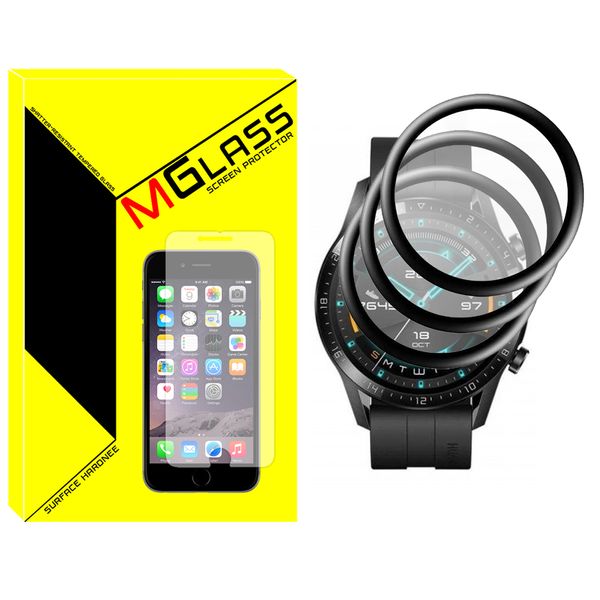 محافظ صفحه نمایش نانو ام‌گلس مدل Pmma-MG مناسب برای ساعت هوشمند هوآوی GT2 46mm بسته سه عددی