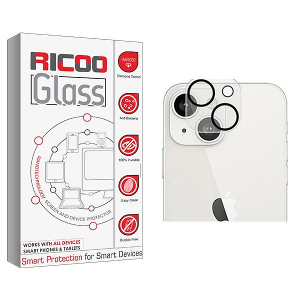محافظ لنز دوربین ریکو مدل Ricoo Glass FLL مناسب برای گوشی موبایل اپل iPhone 13