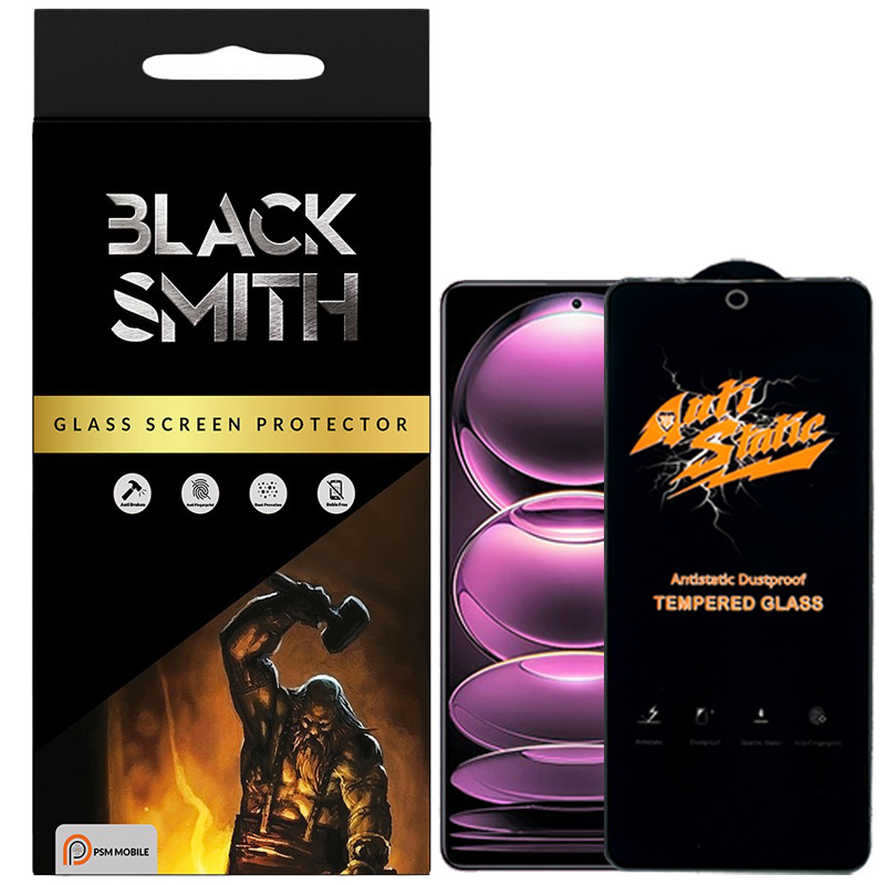 محافظ صفحه نمایش پی اس ام‌ موبایل مدل BlackSmith مناسب برای گوشی موبایل شیائومی Redmi Note 12 Discovery 5G