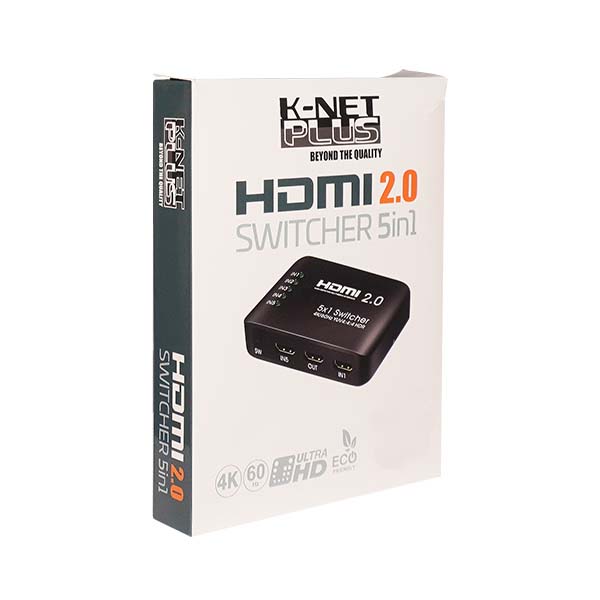 سوئیچ 5 پورت HDMI کی نت پلاس مدل KP-SWHD2005