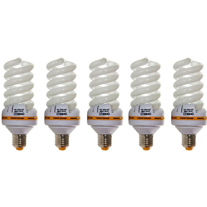 لامپ کم مصرف 35 وات اوکس مدل FS535 پایه E27 بسته 5 عددی