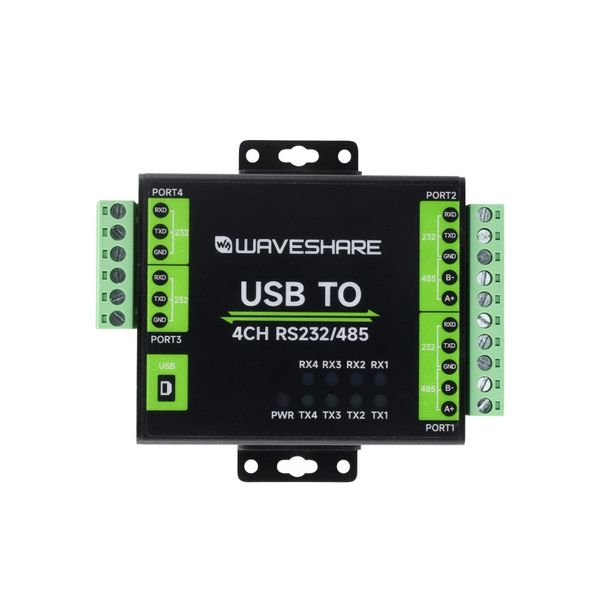 مبدل صنعتی USB به سریال ویوشیر مدل USB TO 4CH RS232/485