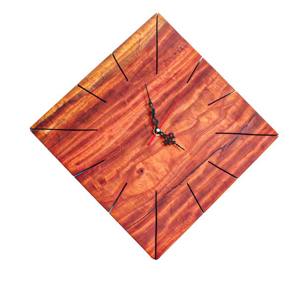 ساعت دیواری چوبی مدل ابریشم
