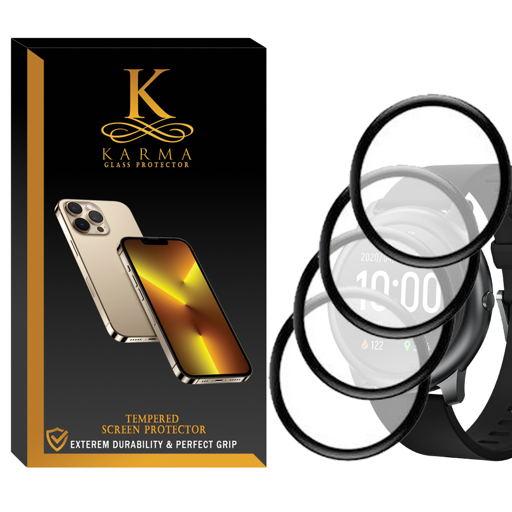 محافظ صفحه نمایش کارما مدل KA_PM مناسب برای ساعت هوشمند هایلو LS05 Solar بسته 4 عددی