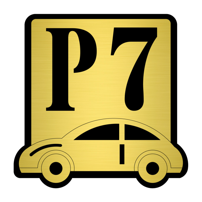 تابلو نشانگر کازیوه طرح پارکینگ شماره 7 کد P-BG 07