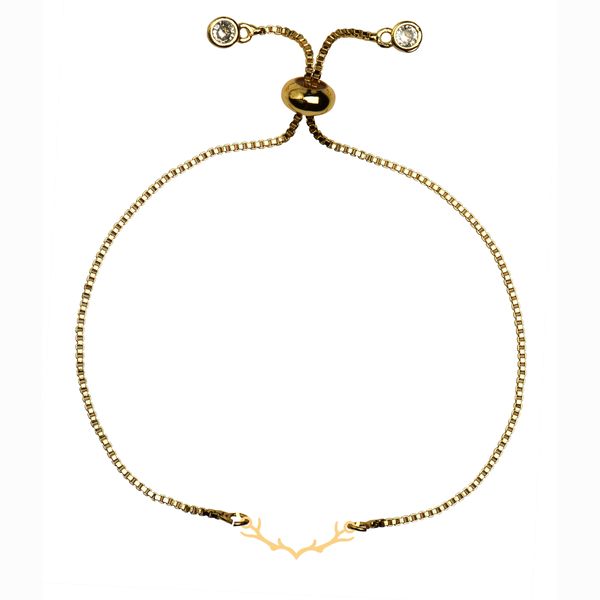 دستبند طلا 18 عیار زنانه کرابو مدل شاخ گوزنKr102147