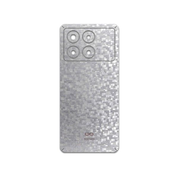 برچسب پوششی ماهوت مدل Silver-Silicon مناسب برای گوشی موبایل شیائومی Poco X6 Pro