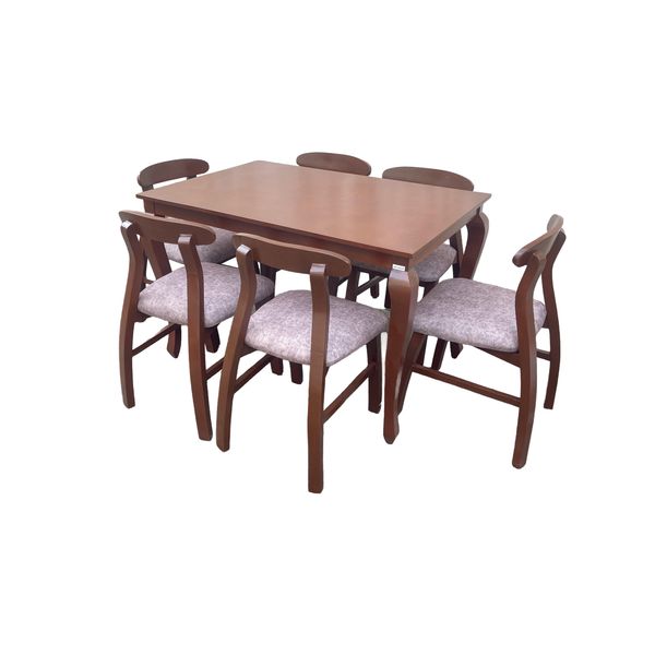 میز و صندلی ناهارخوری 6 نفره گالری چوب آشنایی مدل Ro-719