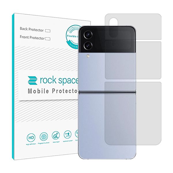 محافظ پشت گوشی شفاف راک اسپیس مدل HyGEL مناسب برای گوشی موبایل سامسونگ Galaxy Z Flip4