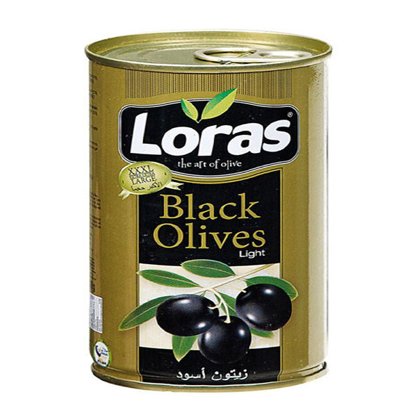 زیتون سیاه درشت لوراس - 800 گرم 