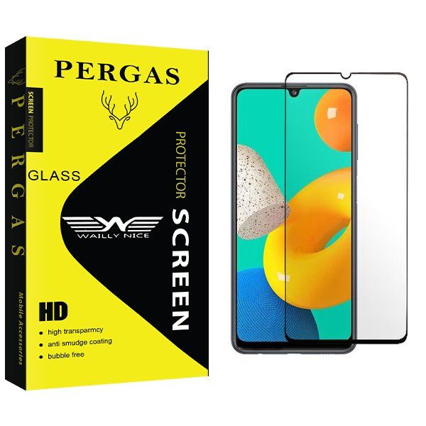 محافظ صفحه نمایش شیشه ای وایلی نایس مدل Pergas Full مناسب برای گوشی موبایل سامسونگ Galaxy M32