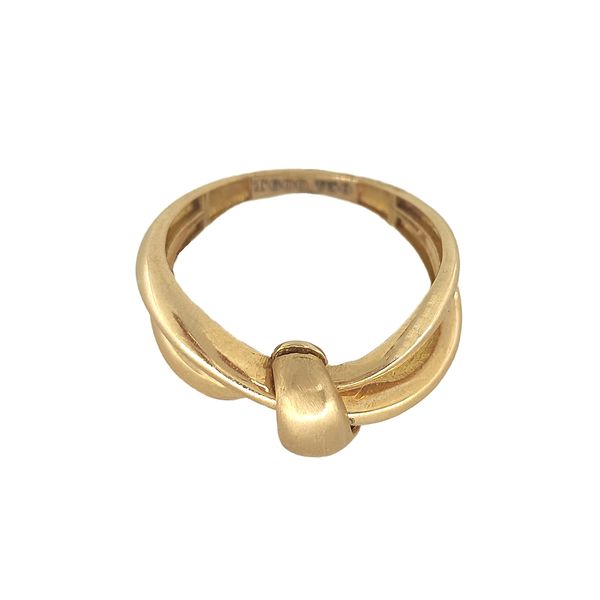 انگشتر طلا 18 عیار زنانه طلا و جواهرسازی افرا مدل گره کد 242