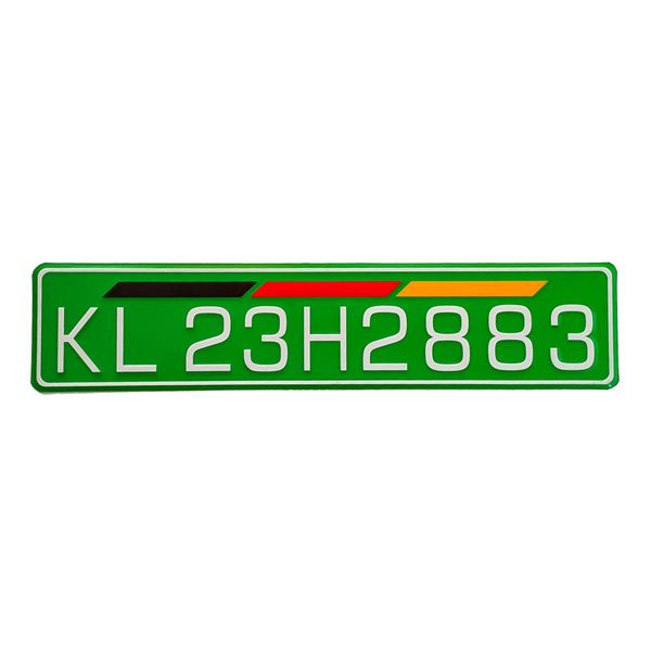 پلاک خودرو طرح خارجی مدل آلمانی کد KL23H-YE-RNG 