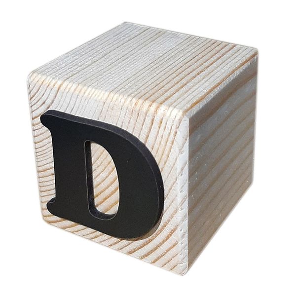 استند رومیزی تزیینی مدل مکعب طرح حرف D