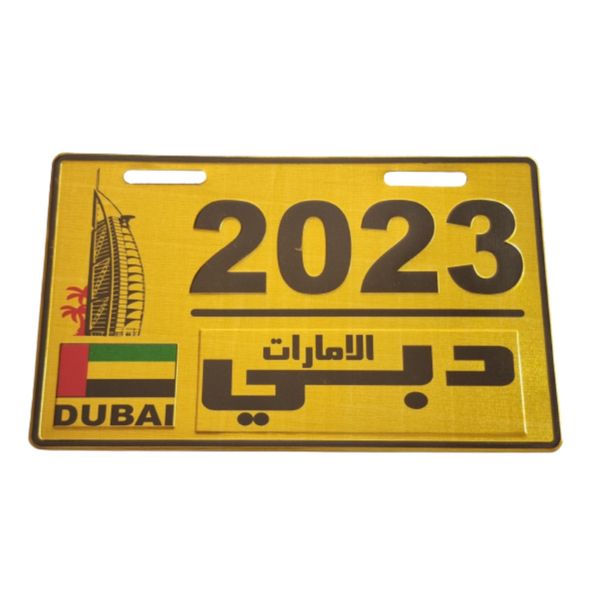 پلاک موتورسیکلت کد DUBAI/2023