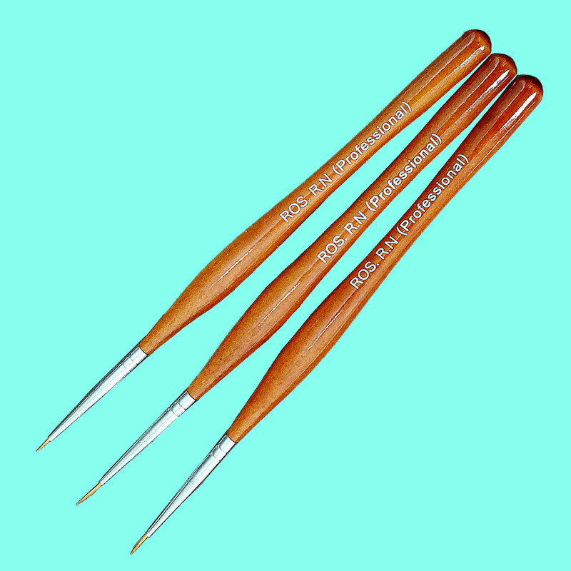 قلم موی طراحی ناخن رز مدل PROFESSIONAL مجموعه 3 عددی