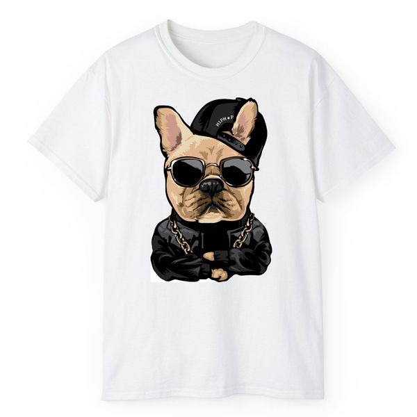 تی شرت آستین کوتاه مردانه مدل سگ عینکی کد 295