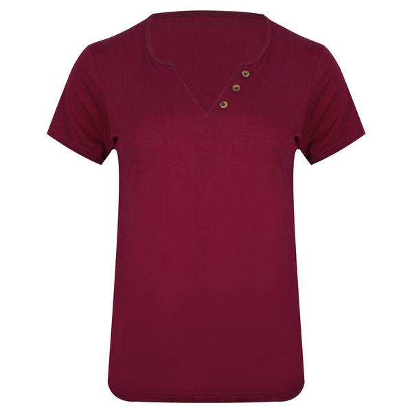 تی شرت آستین کوتاه زنانه کانتکس مدل 249009936 نخ پنبه رنگ سرخابی
